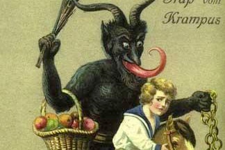 A 1900s image of a Krampus