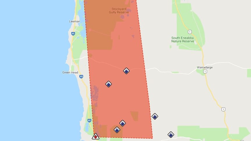 Department of Fire and Emergency Services fire map