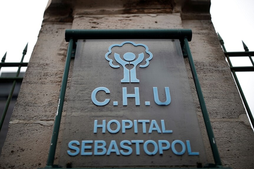 General view of the Sebastopol Hospital, where doctors began end care of French quadriplegic Vincent Lambert.