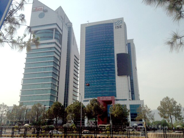 The Islamabad stock exchange building.