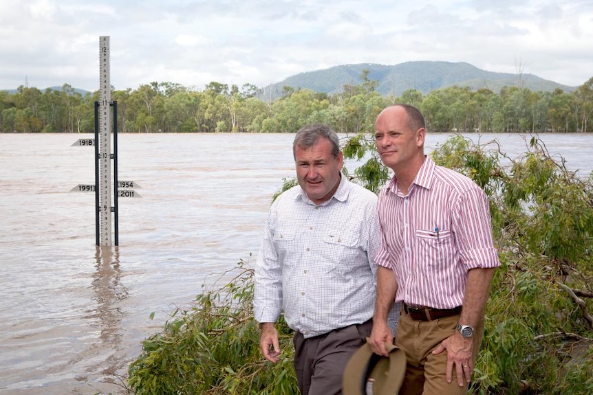 Newman, Dempsey tour flooded Rockhampton