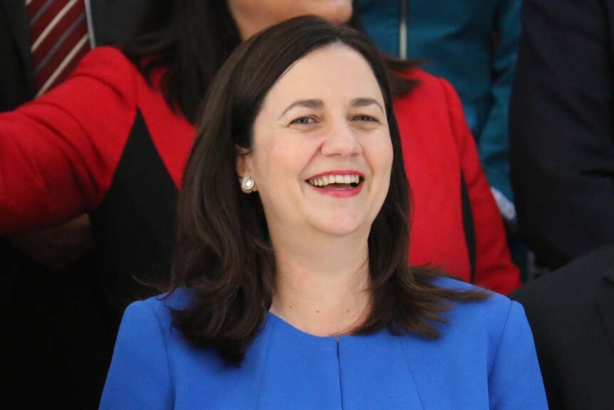 Annastacia Palaszczuk laughing and smiling