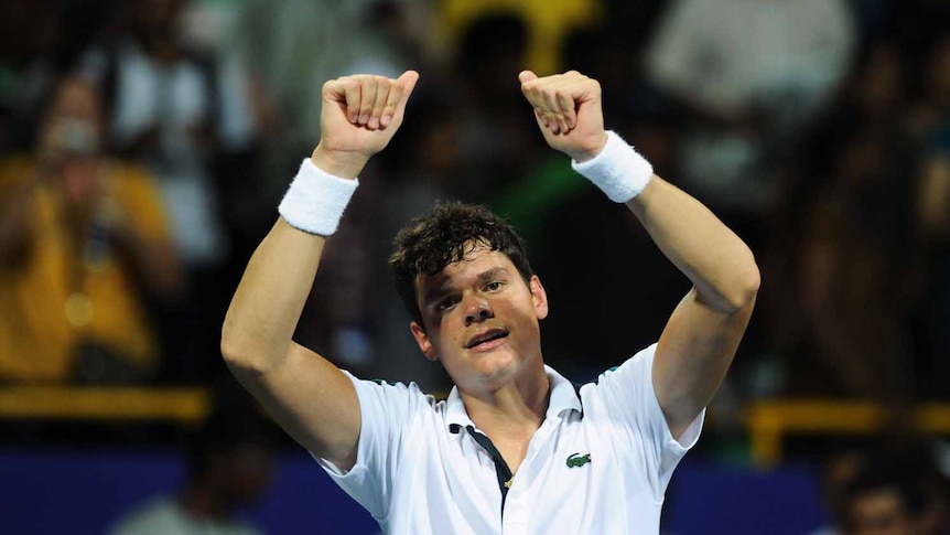 Straight sets ... Milos Raonic