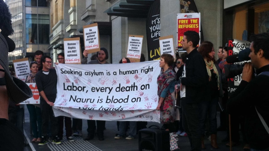 Perth protestors against new asylum seeker policies