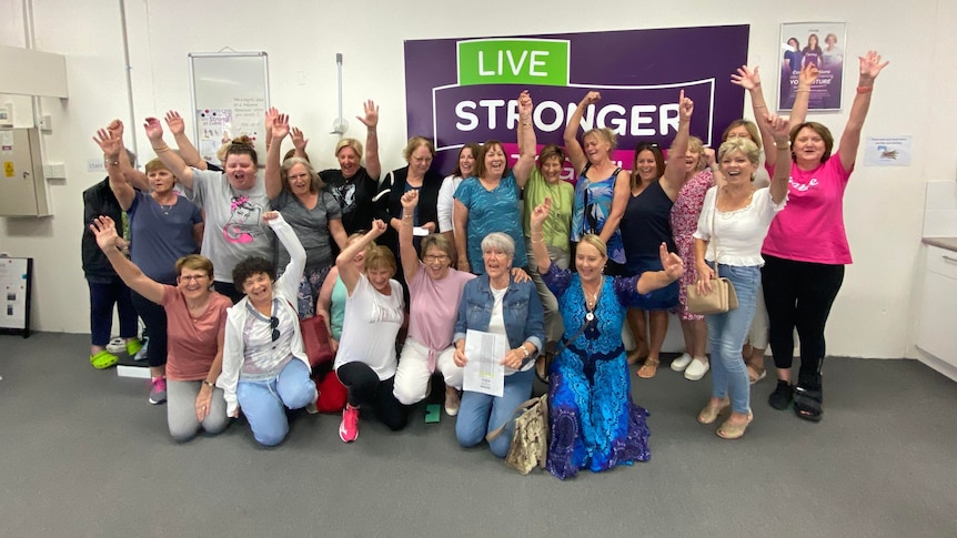 Group of women celebrating a win