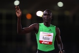 Rudisha thanks the crowd