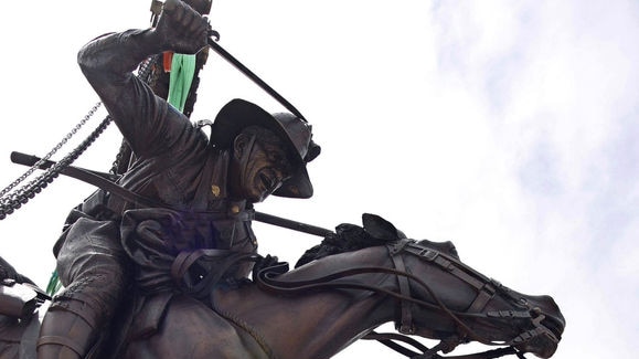 Australian Light Horse sculpture installed in Beersheba