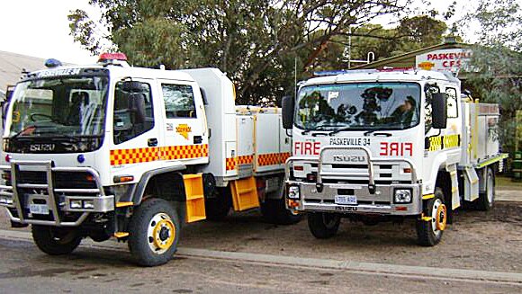 Old and new CFS trucks
