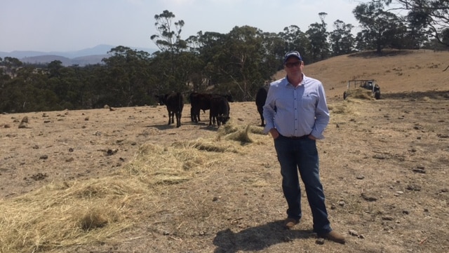 Simon Cooper is struggling to find feed for his cattle