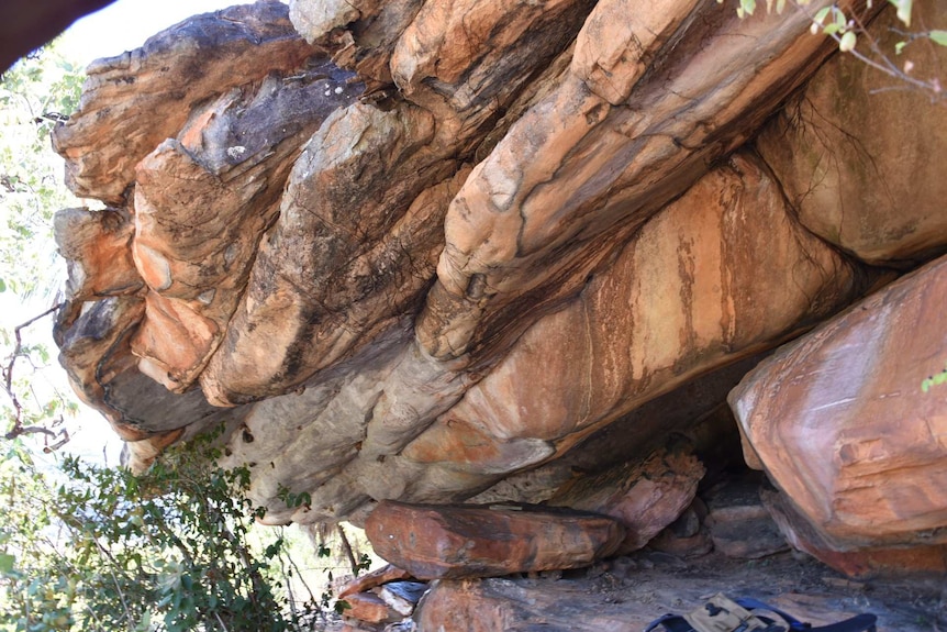 A rock overhang