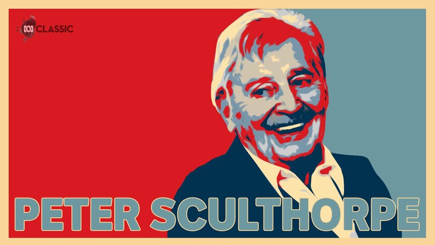 Australian composer Peter Sculthorpe designed in the style of the iconic Obama "Hope" poster.