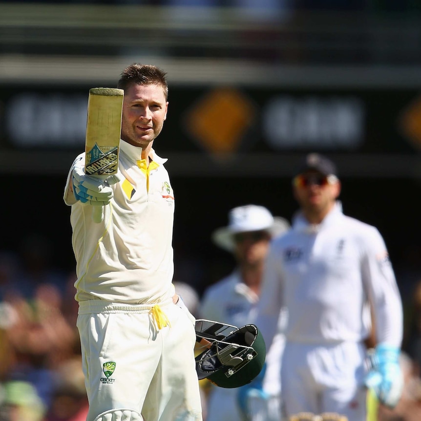 Michael Clarke scores a century