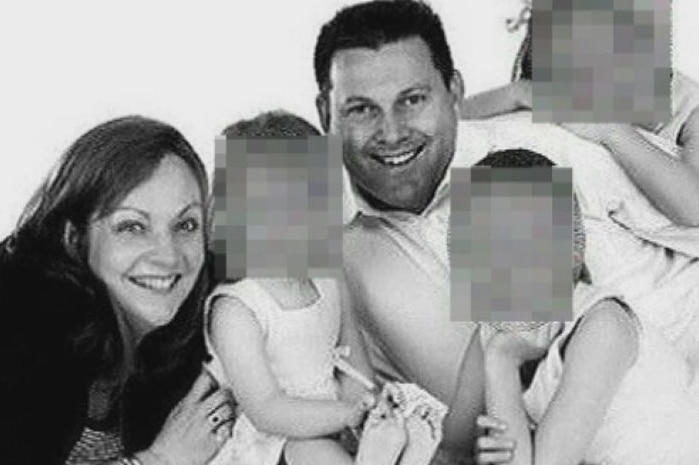 Gerard Baden-Clay with his family