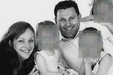 Gerard Baden-Clay with his family