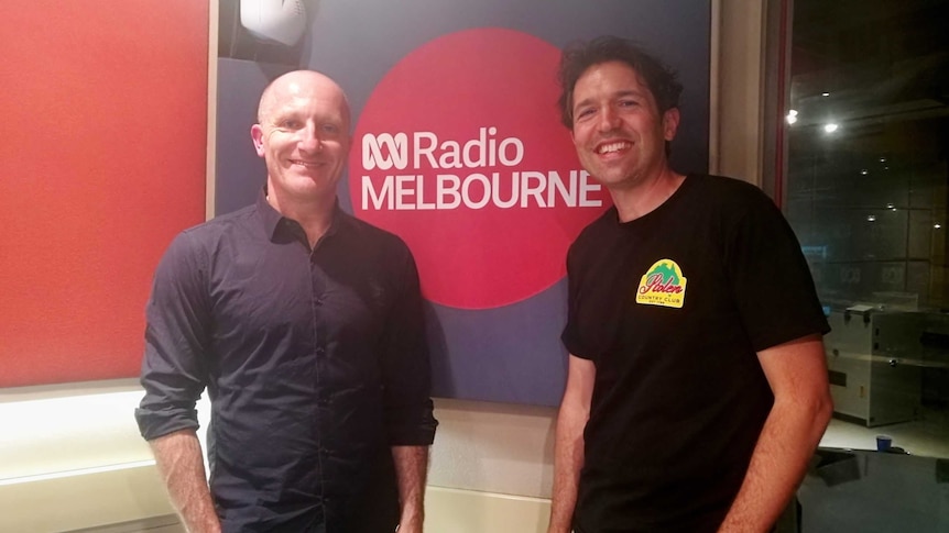 Ben Shewry and Raf Epstein in ABC Radio Melbourne studio