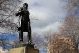 Statue honouring William Crowther, Tasmanian Premier 1878-1879.