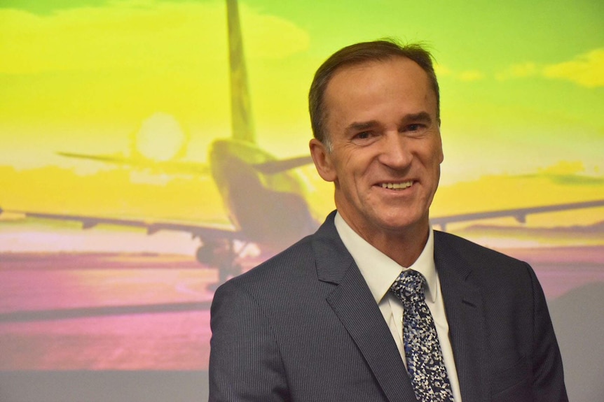 A smiling portrait of Lyell Strambi, the chief executive of Melbourne Airport.
