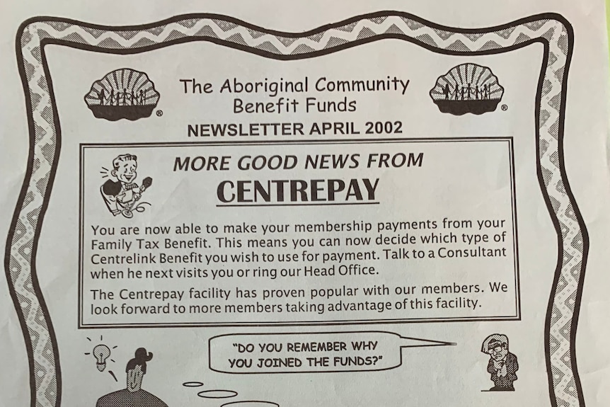 A black and white newsletter with an announcement telling customers there's 'good news from Centrepay'.