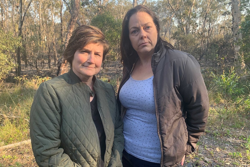 Karin Radburnd and her partner Margaret Richards at their home in Peregian Springs.