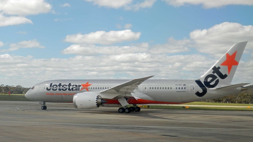 Jetstar plane on the tarmac