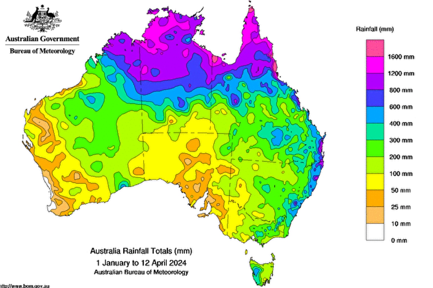 map of australia