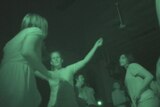 Dancers at a No Lights No Lycra event in East Brunswick, Melbourne