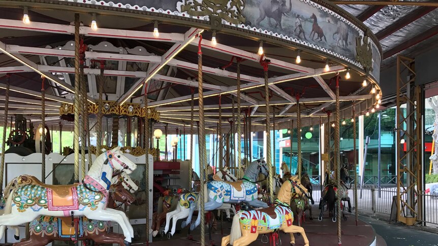 A carousel in Canberra's central business district.