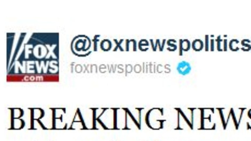 A tweet sent from the hackers and posted on the foxnewspolitics account