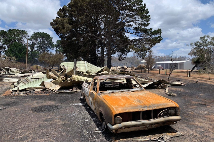 Jonny Gloyne's burnt-out KI property