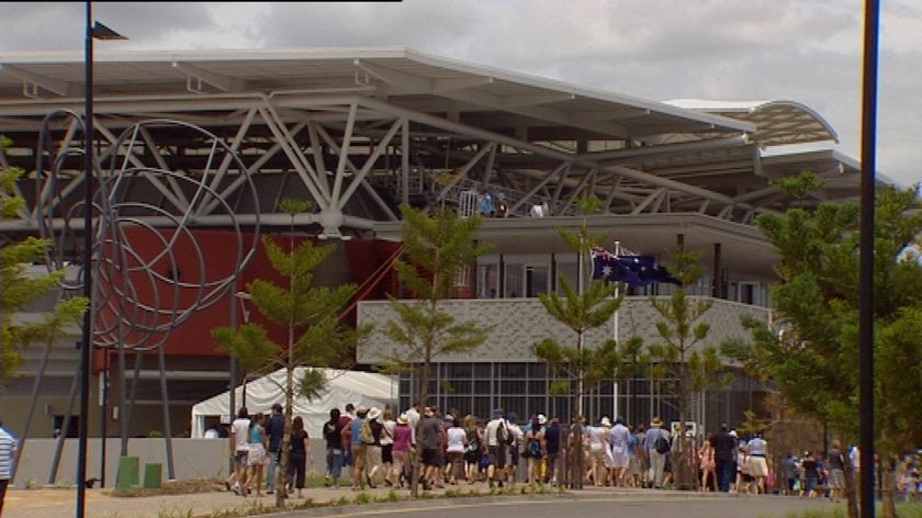 The floods caused about $6 million damage to the tennis centre at Tennyson on Brisbane's south.