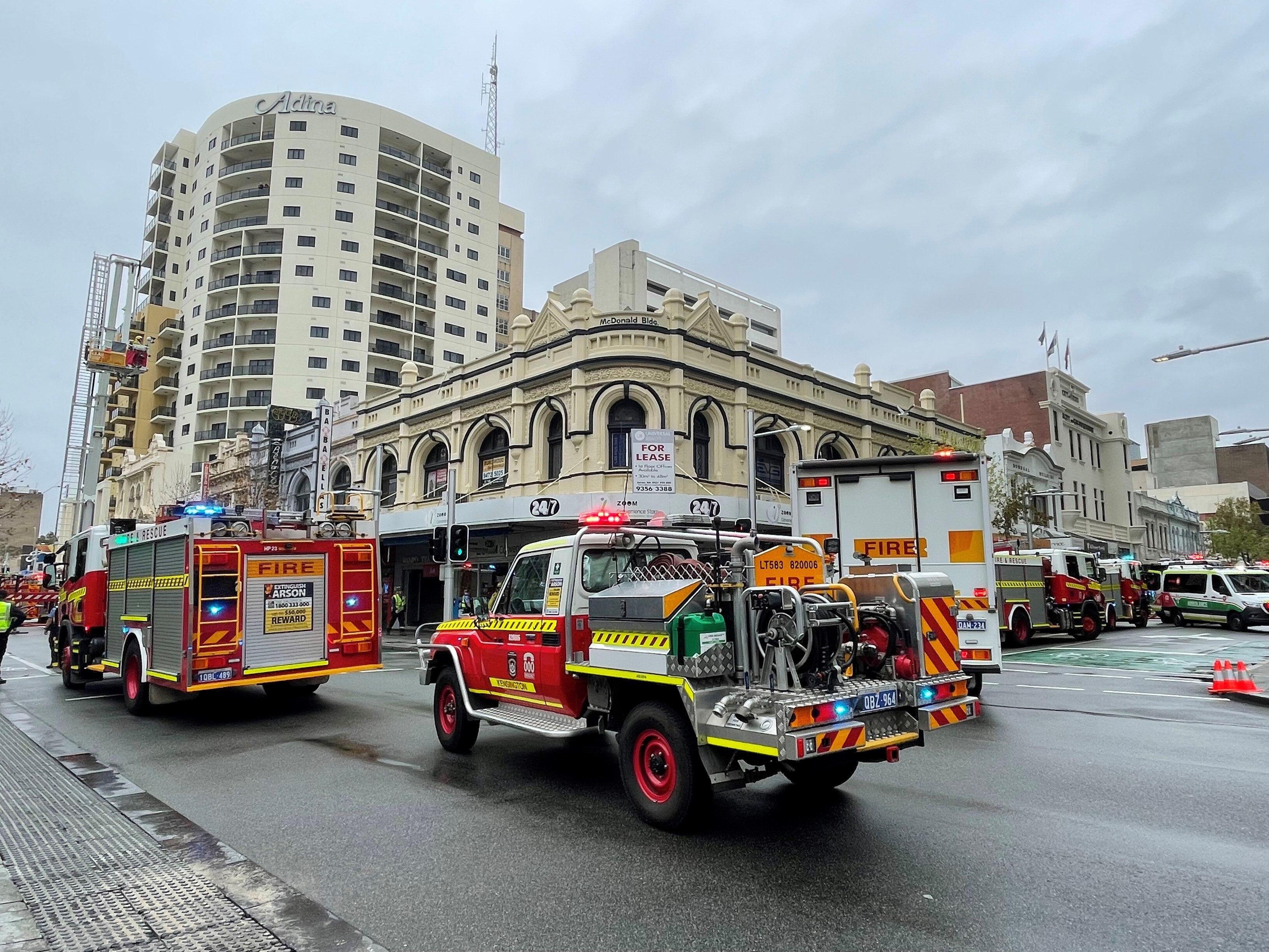 Perth sex shop building fire leaves man dead but authorities not