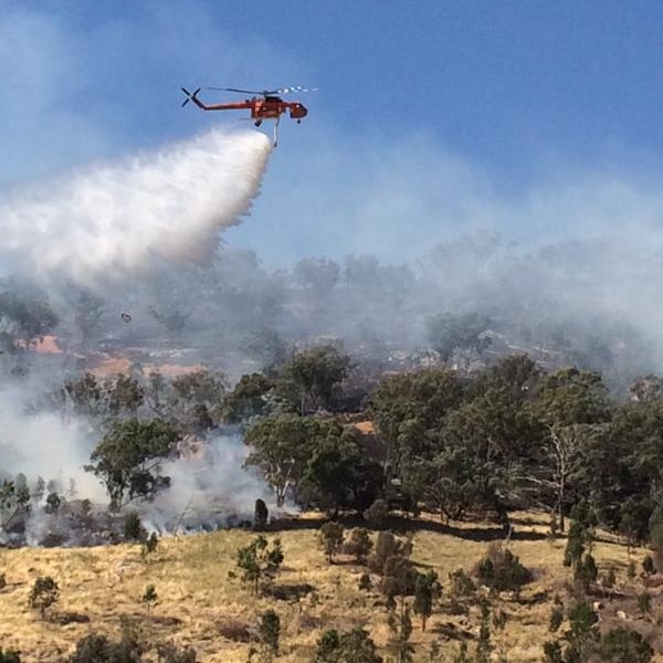 Fire crews tackling Wodonga bushfire