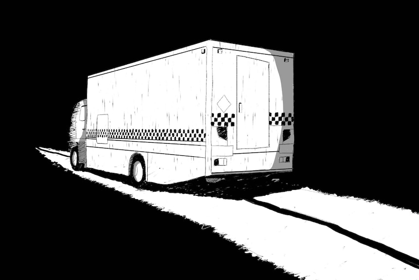 An illustration of a police van.