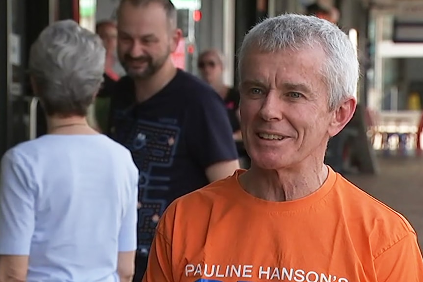 Malcolm Roberts with Sean Black in the background in Ipswich