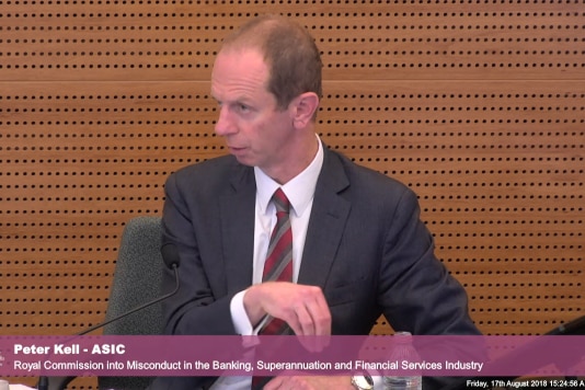 ASIC deputy chair Peter Kell gives evidence at the banking royal commission