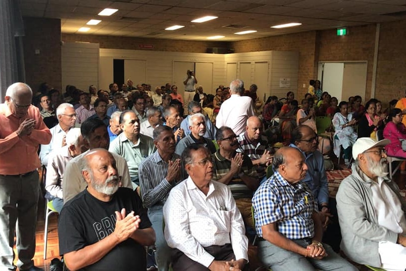 A congregation of the Daga Bhagwan Foundation in Sydney