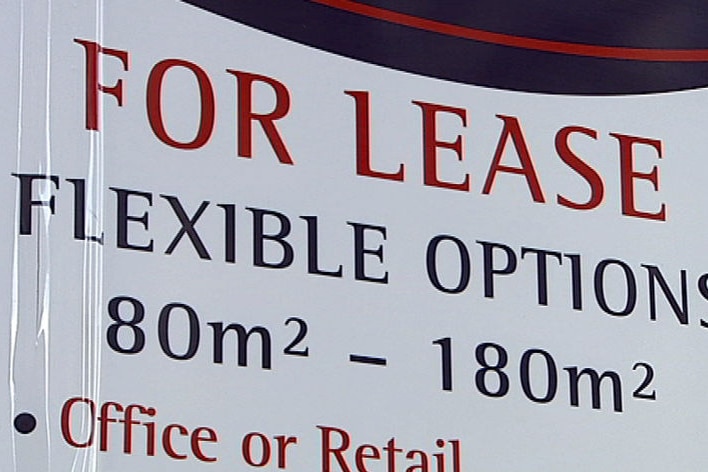 Perth office rental sign