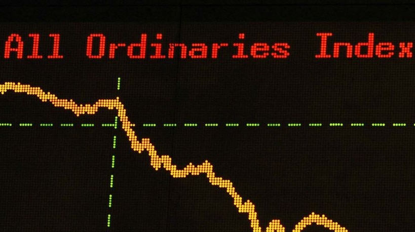 Australian shares closed down 5 per cent amidst global economic panic.