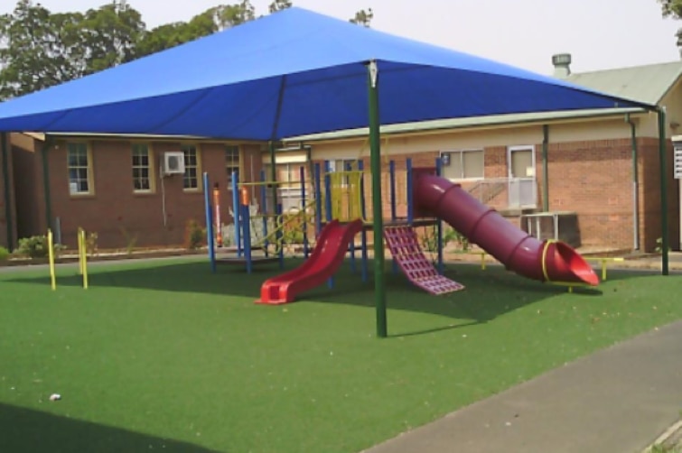 black asphalt, artificial grass and shaded areas, showing huge disparities between hot and cool zones in playgrounds