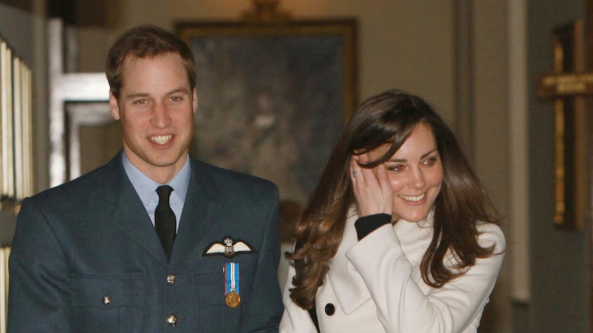 Britain's Prince William and girlfriend Kate Middleton in 2008 (Reuters: Michael Dunlea)