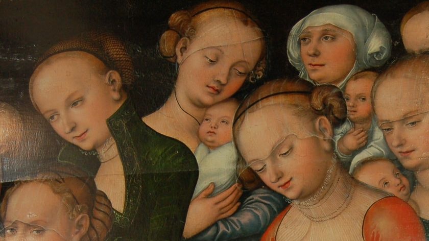 Recovered: Lucas Cranach the Elder's painting Let The Little Children Come Unto Me.