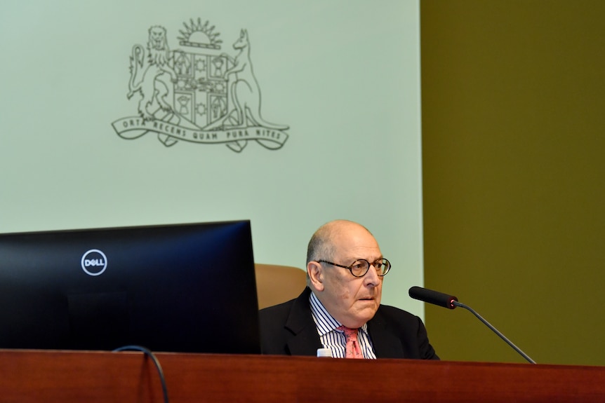 Honourable Justice John Sackar presiding over the gay hate inquiry in sydney