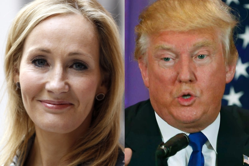 JK Rowling and Donald Trump