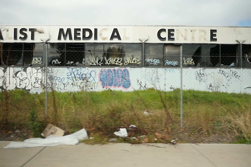 A dilapidated medical centre in Mt Druitt