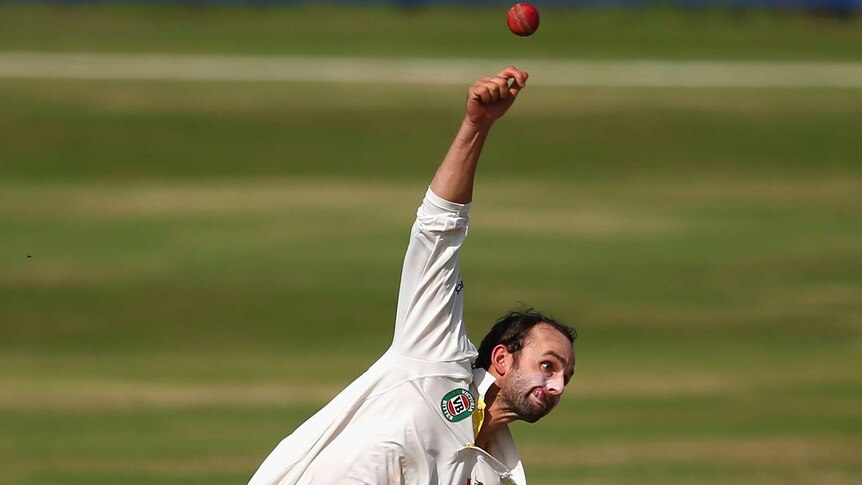 Nathan Lyon takes three wickets against England Lions