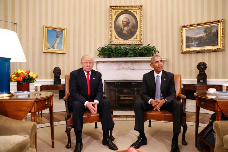 President Barack Obama meets with President-elect Donald Trump.