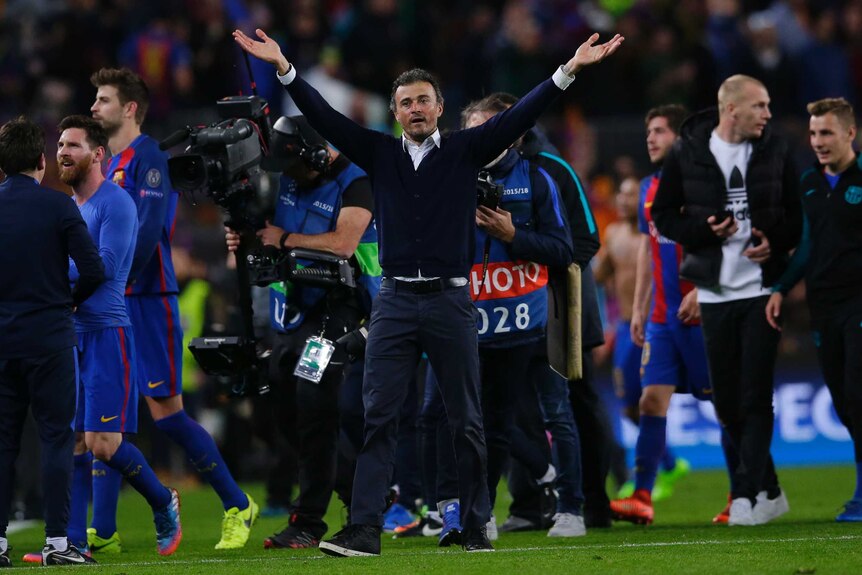 The Champions League comeback win came as sweet relief for Luis Enrique.