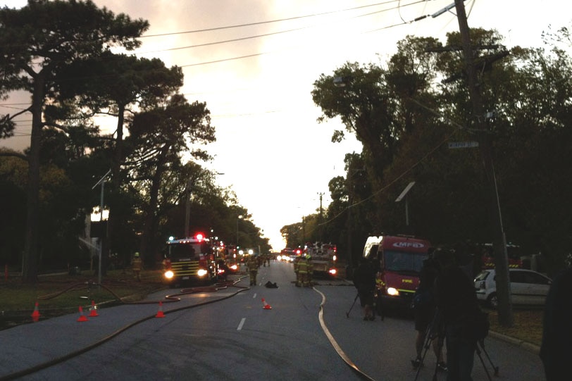 Around 70 to 80 firefighters are at the St James Church in Brighton.