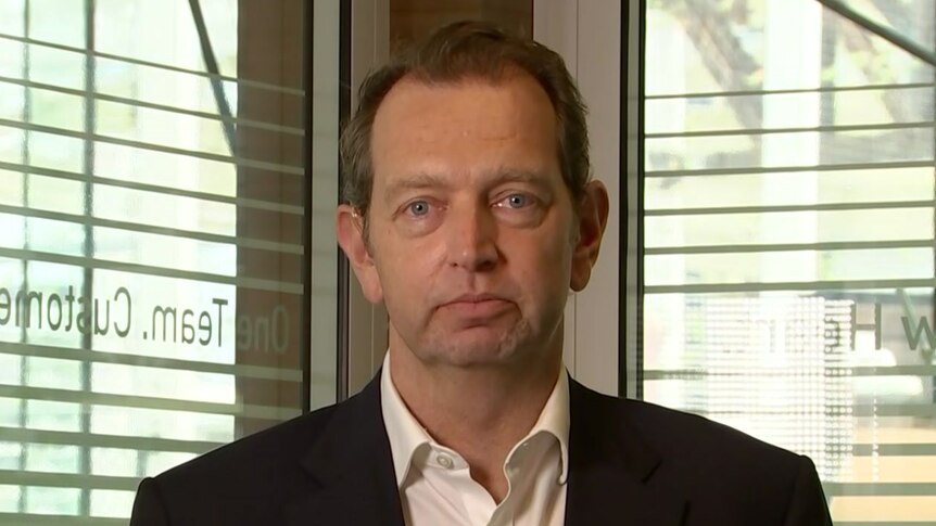Medibank Chief Executive David Koczkar in an office