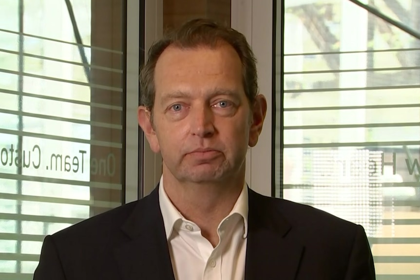 Medibank Chief Executive David Koczkar in an office